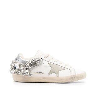 GOLDEN GOOSE 🪿 Superstar Embellished Low Top Sneakers!! Size 37